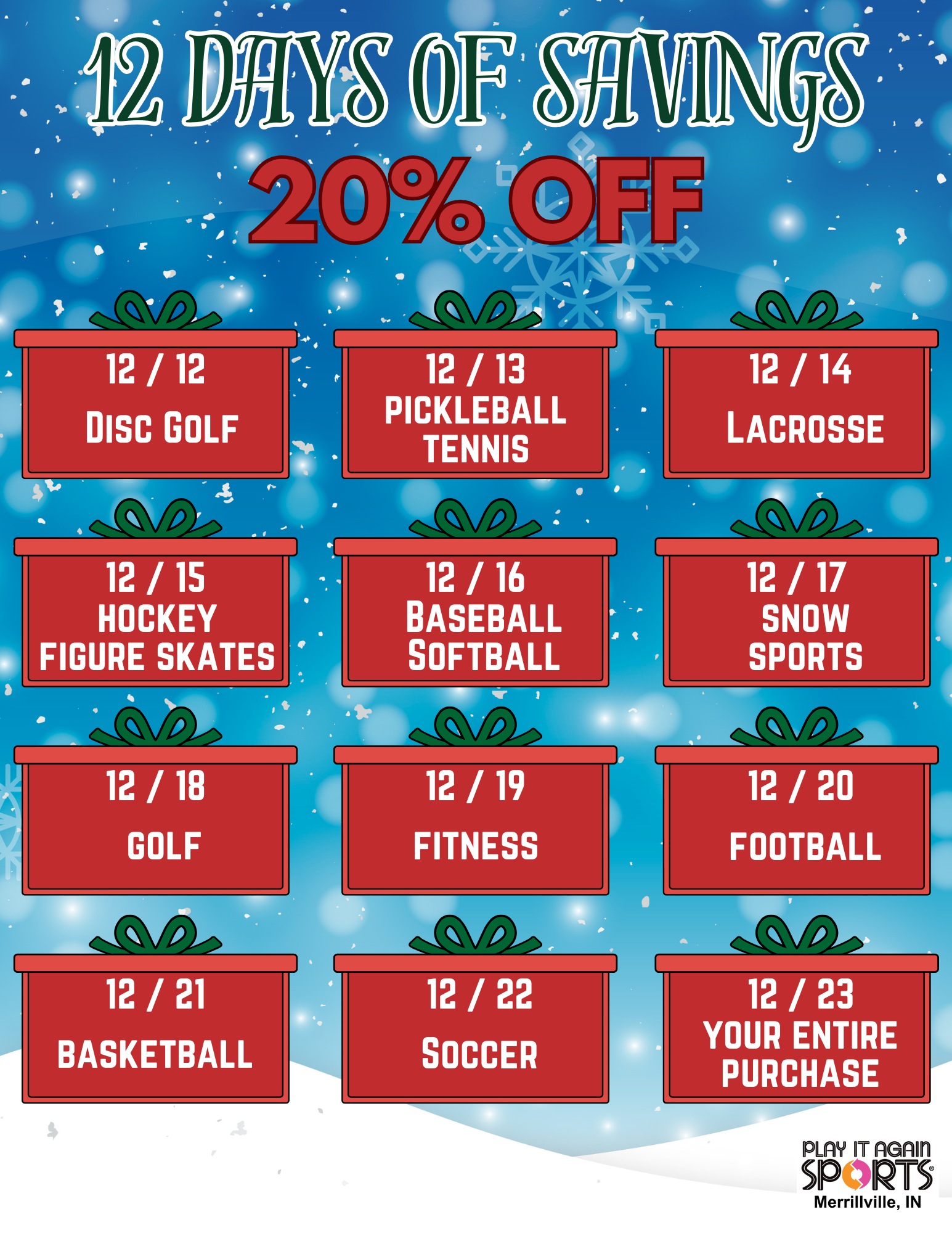 12 Days of Savings
